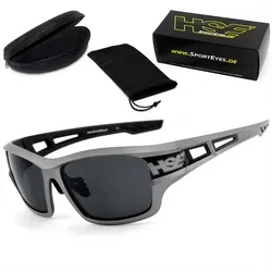 HSE SportEyes® | beschlagfrei, Winddicht, HLT® Kunststoff-Sicherheitsglas nach DIN EN 166 | Sportbrille, Radbrille, Sonnenbrille | Brille: 231