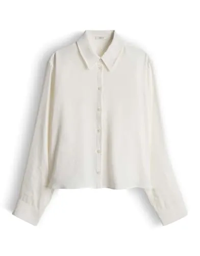 OPUS Damen Langarmbluse Flowy Regular - Elegante Bluse in Twilloptik - Die OPUS Langarmbluse vereint modernen Chic mit zeitloser Eleganz. Aus hochwertigem Lenzing Modal gefertigt, sorgt sie für ein angenehmes Tragegefühl und lässt sich vielseitig kombinieren.
