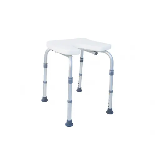 Duschstuhl DH 135, ohne Rückenlehne - Dusch- & Badehocker, ergonomisch gestaltet für optimalen Komfort, maximale Belastbarkeit von 130 kg, ideal für sicheres Duschen und Baden.