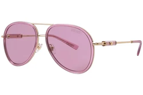 Versace VE2260 Unisex-Sonnenbrille Vollrand Pilot Edelstahl-Gestell, pink