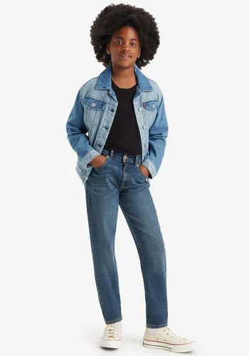 Levi's Kids Lvg mini mom jeans Mädchen From The Block W/O Destruction - Mädchen-Jeanshosen mit hohem Bund und schmal zulaufendem Bein, aus nachhaltig gewonnenem Denim mit recycelten REPREVE-Fasern für umweltbewusste Mode.