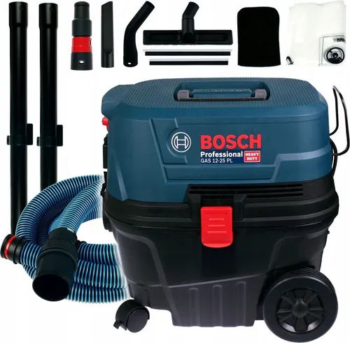Bosch GAS 12-25 DE 1250W Industrie Staubsauger - Nass- & Trockensauger mit 25L und selbstreinigendem Filtersystem für konstante Saugleistung. Ideal für den Einsatz mit Elektrowerkzeugen.