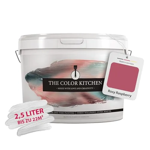 A.S. Création Wandfarbe Pink "Rosy Raspberry" 2,5L - Farben - Lebendige Wandfarbe für kreative DIY-Projekte, die jedem Raum Persönlichkeit verleiht und für einen WOW-Effekt sorgt.