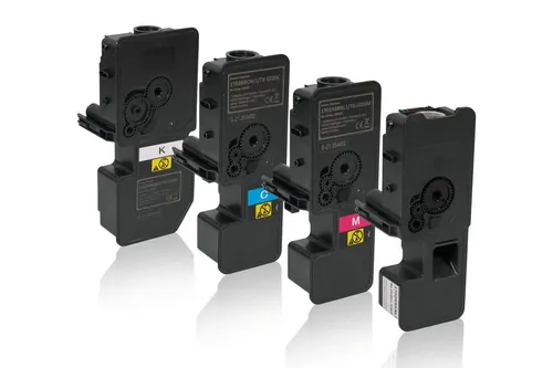 4x XL TONER TK-5220 für Kyocera Ecosys M5521cdn M5521cdw P5021 P5021cd - Tonerkassetten für Kyocera Drucker, hohe Reichweite und brillante Farben für gestochen scharfe Ausdrucke.