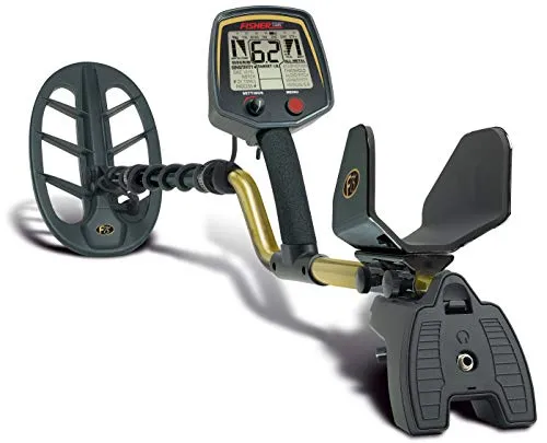 Fisher Metalldetektor F75 - Hochwertiger Metalldetektor für Münzschießen und Goldprospekting, mit ergonomischem Design, großem LCD-Bildschirm und wasserdichter Suchspule – ideal für jedes Terrain.