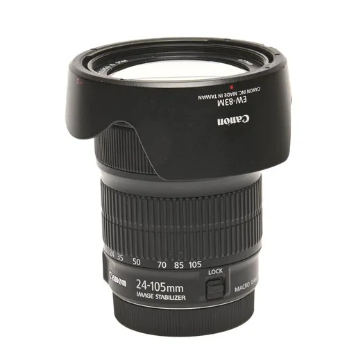 Canon EF 24-105 mm F/3.5-5.6 IS STM Objektiv - Zoomobjektiv mit Brennweite von 24-105 mm, ideal für vielseitige Aufnahmen und ausgestattet mit effektiver Bildstabilisierung.