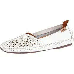 Pikolinos Damen Halbschuh Slipper Jerez - Eleganter Slipper mit floralem Muster, Größe: 41 EU, Farbe: Weiß - Damen-Slipper von Pikolinos mit luftigen Cutouts und flexibler Gummisohle für besten Tragekomfort. Ideal für stilvolle Outfits im Sommer!