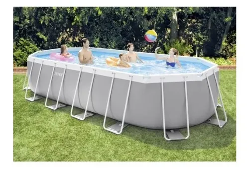 Intex Frame Pool 610 x 305 x 122 cm Komplettset | Ovalpool mit Zubehör - Swimmingpools – Robuster Ovalpool im Komplettset mit allem Zubehör für unbeschwerte Sommertage im eigenen Garten.