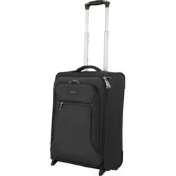 Leichter Bordgepäck Koffer 54 cm - Weicher Stoff Trolley Schwarz von Bowatex - Kompakter Handgepäck-Trolley mit 2 leisen Rollen und praktischem Teleskopgriff. Ideal für Reisen, mit einem Volumen von 35-40 Litern und wasserabweisendem Material. Perfekt für Laptop und persönliche Gegenstände.