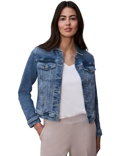 Street One Damen Jeansjacke mit Brusttaschen und Knöpfen - Stylische Denim Jacke mit praktischen Brusttaschen, ideal für lässige Looks und vielseitige Kombinationen.
