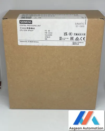 SIEMENS Simatic 6ES7516-3FN02-0AB0 CPU 1516F-3PN/DP 516-3FN02 New OVP (2023)