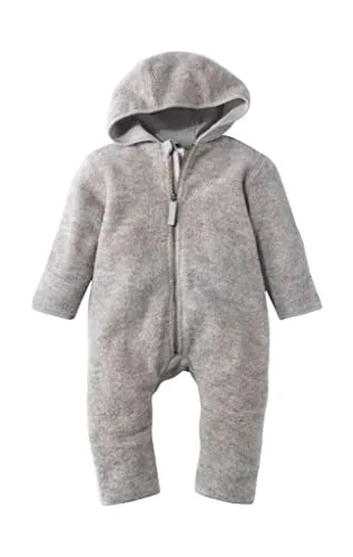 hessnatur Wollfleece Overall Mädchen und Jungen Unisex Wollfleece aus Reiner Bio-Merinowolle | nachhaltig und fair hergestellt (Fair Wear Foundation)