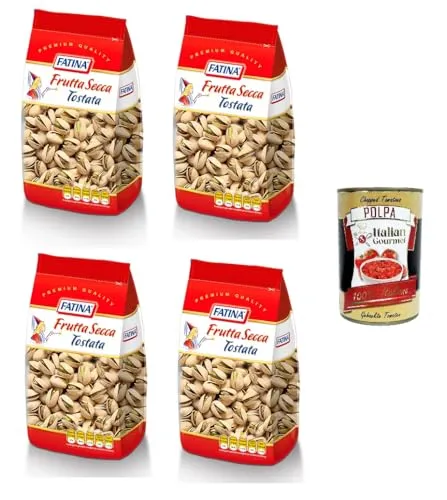 4x FATINA GERÖSTETE PISTAZIEN 200 GR + Italian Gourmet polpa 400g