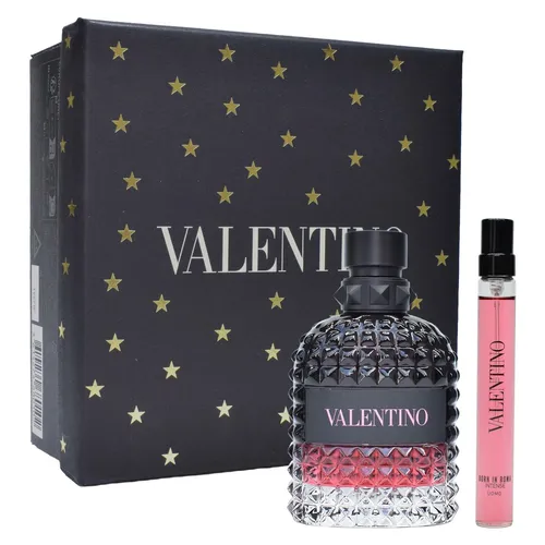 Valentino Born In Roma Intense Uomo Geschenkset - Hochwertiges Herren-Duftset mit 50 ml und 10 ml Eau de Parfum. Ideal als Geschenk, verpackt in einer eleganten Box für besondere Anlässe. Ein luxuriöser Duft, der begeistert und Freude bereitet.