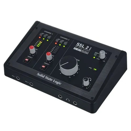 Audiokonsole SSL2 MKII - 24 Kanäle, digitaler Signalprozessor mit 32 Bit 192 kHz AD DA Konvertern und umfangreichem Software-Paket für professionelle Audioaufnahmen