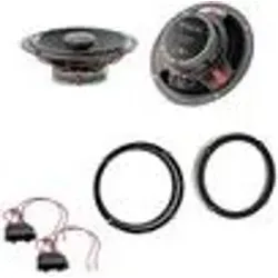 Focal ICU165 Koaxial Lautsprecher 2-Wege Einbauset für Golf 6 7 Polo 6R Amarok - Schwarz