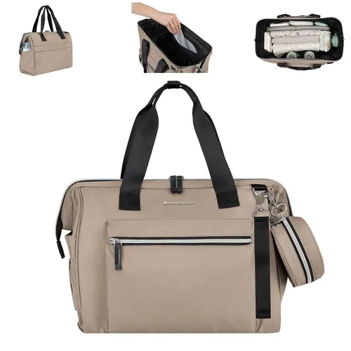 Kikkaboo Wickeltasche Maxi mit Wickelunterlage - Praktische Wickeltasche mit Reißverschluss und kleiner Tasche, ideal für unterwegs. Perfekt für frischgebackene Eltern, ab Geburt geeignet.