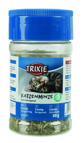 TRIXIE Katzenminze Streudose - 30 g, regt den Spielinstinkt Ihrer Katze an und sorgt für langanhaltenden Spielspaß
