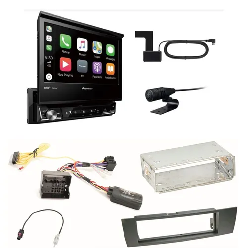Pioneer AVH-Z7200DAB Autoradio für BMW E90 E91 E92 E93 - Autoradio mit Digitalradio, Bluetooth und abnehmbarem Bedienteil – ideal für ein modernes Fahrerlebnis in Ihrem BMW.
