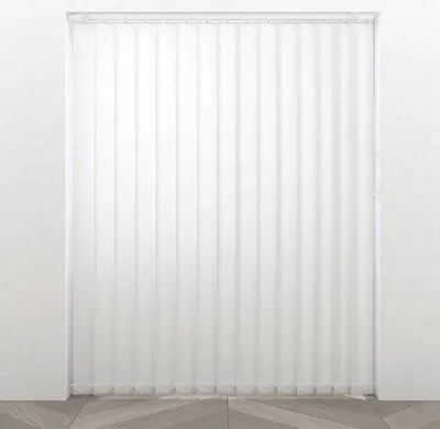 5er Lamellen-Set Shantong weiss 40x260 cm (ohne Schiene)