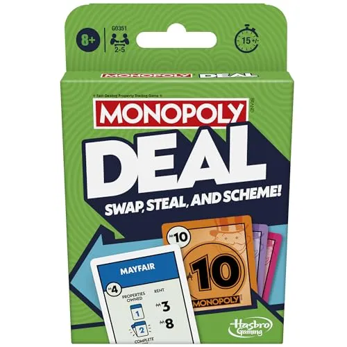 MONOPOLY Deal Kartenspiel – Englische Version