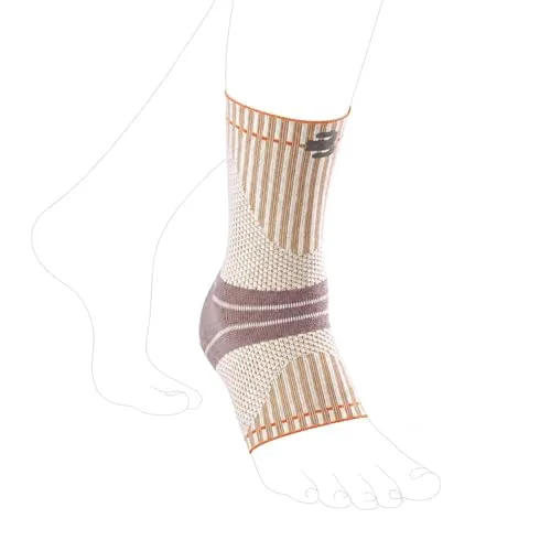 Bauerfeind Outdoor Ankle Support - Knöchel-Bandage sandstone-orange M - Bandagen & Kompression für gezielte Stabilisierung beim Wandern, atmungsaktiv mit Merinowolle für optimalen Tragekomfort und Gelenkunterstützung.