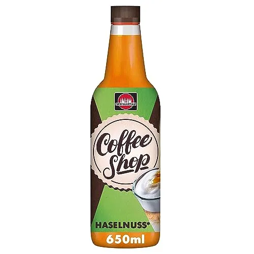 Schwartau Coffee Shop Haselnuss, Kaffeesirup zum Verfeinern von Kaffeespezialitäten, 650ml