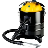Sannover Professioneller Aschesauger 1200W - Leistungsstarker Aschesauger mit 1200 W, 20 l feuerfestem Behälter und doppeltem Filtersystem. Ideal für Kamin, Ofen und Grill. Praktisch mit Rollen und ergonomischem Tragegriff.