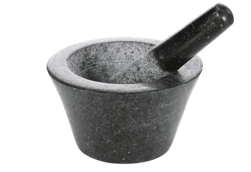 BOSKA Mörser 'Herbs' - Menagen - Stabiler Granit-Mörser für feines Mahlen von Pfeffer, Salz und Kräutern wie Rosmarin oder Thymian, ideal für jede Küche.