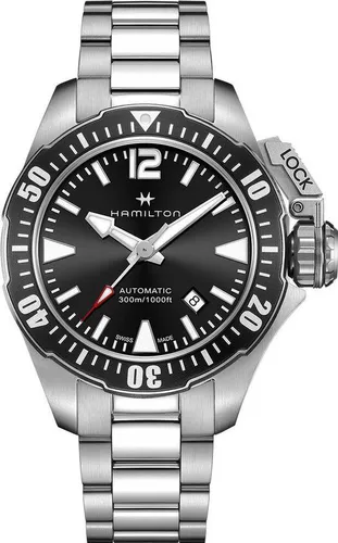 Hamilton Khaki Navy Frogman H77605135 Sportliche Herrenuhr 80h Gangreserve
