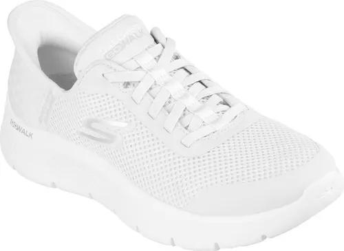Skechers Go Walk Flex Damen Sneaker - Schlupfschuhe mit großem Einstieg - Damen-Sneaker mit Hands Free Slip-ins für einfache Passform und exklusivem Fersenkissen. Leichte ULTRA GO-Dämpfung und Air Cooled Memoryschaum für maximalen Komfort.