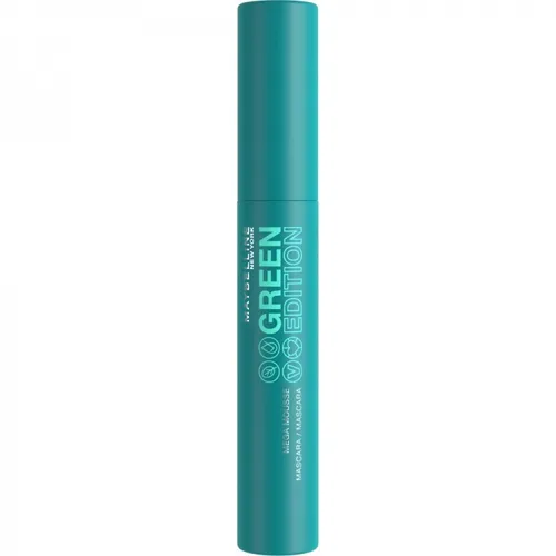 Maybelline New York - Mega-Schaum Mascara Green Edition - 01 Blackest Black