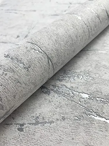 NEWROOM Tapete Grau Vliestapete Beton - Modernes Design für Ihr Zuhause - Tapeten in Betonoptik, lichtbeständig und hochwaschbeständig, ideal für jeden Raum. Inkl. gratis Tapezier-Ratgeber für ein perfektes Ergebnis.