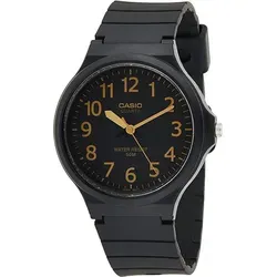 Herren Uhr Casio MW-240-1B2 - Schwarz - Herrenuhr mit präzisem Miyota Quarzwerk, stilvollem schwarzen Design und Wasserresistenz bis 50m – ideal für den täglichen Gebrauch und sportliche Aktivitäten.