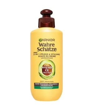 Garnier Wahre Schätze Intensiv Pflegende Leave-In Creme - Intensiv pflegende Leave-In Creme mit Avocado-Öl und Shea Butter für geschmeidiges Haar. Ideal für die tägliche Pflege und leichten Glanz. Perfekt für alle Haartypen! Kategorie: Shampoo & Spülung