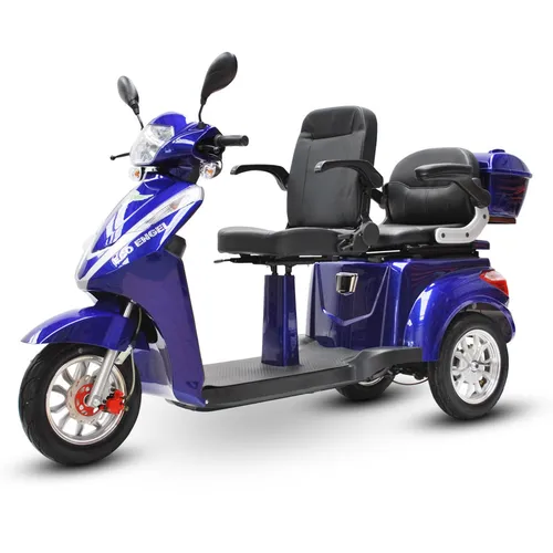 ECO ENGEL Elektromobil Zweisitzer Eco Engel 503 mit 30 Ah Akku - Elektromobil für 2 Personen, wendig und leistungsstark mit 1000 W Motor, maximal 25 km/h, inklusive herausnehmbaren Lithium-Akku für bis zu 60 km Reichweite.