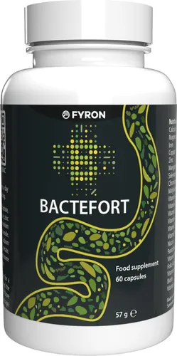Bactefort - 60 Kapseln - Nahrungsergänzungsmittel mit hohem Nährstoffgehalt, pflanzlich & vegan. Unterstützt das Immunsystem mit wichtigen Vitaminen und Mineralien für Gesundheit und Wohlbefinden.