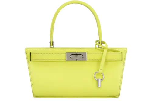 Tory Burch Petite Lee Radziwill Cat Eye Lederhandtasche - Elegante Schultertasche in Seladon, ideal für stilbewusste Damen. Hochwertiges Naturleder und ein zeitloses Design machen sie zum perfekten Begleiter für jeden Anlass.