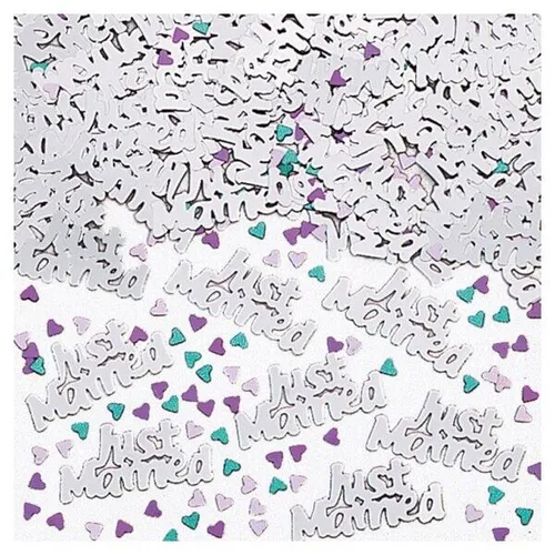 KONFETTI  - JUST MARRIED METALL - HOCHZEIT HEIRAT 14G NEU OVP