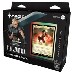 Magic: The Gathering FINAL FANTASY VII Commander-Deck – Limit-Break - Sammelkarten-Deck mit 100 Karten, inklusive 25 neuen Magic-Karten und brandneuen Illustrationen. Erlebe die FINAL FANTASY-Welten und strategische Kämpfe in diesem einzigartigen Commander-Deck!