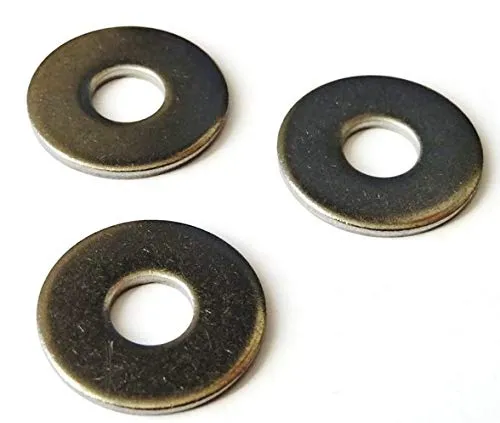 Stück Unterlegscheiben DIN 9021-4,3mm für M4 - große Form - A2 Edelstahl - Beilagscheiben - V2A (50, für M4) 50