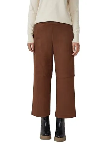 s.Oliver Culotte in Velourleder-Optik - Elegante Culotte in Velourleder-Optik mit hohem, elastischem Bund für höchsten Tragekomfort und praktische Eingrifftaschen.