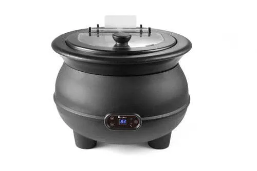 HENDI Suppenkessel 8L, 230V/450W - Runder Suppenkessel mit 8L Kapazität, ideal für Gastronomie, energieeffizient und robust für den täglichen Einsatz.