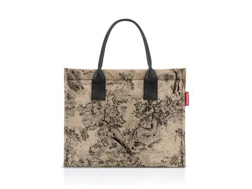 reisenthel Daily Shopper Umhängetasche Jacquard Brown - Stylische Handtasche mit 14L Stauraum, leicht und nachhaltig. Ideal für Arbeit, Shopping oder Abende. Inklusive Innentasche und Flaschenfach für optimale Organisation.