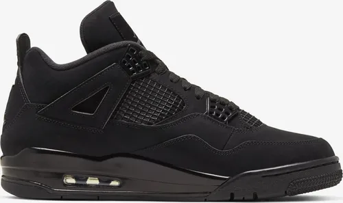 Nike Air Jordan 4 Retro "Black Cat" - Größe 43 - Sneaker mit ikonischem Design, aus hochwertigem Nubukleder und atmungsaktivem Geflecht für optimalen Tragekomfort und Stil.