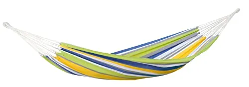 AMAZONAS Hängematte Tahiti Kolibri - wetterfest und UV-beständig, 200cm x 100cm, bis 120kg Tragkraft, ideal für entspannte Momente drinnen und draußen