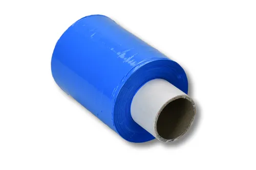  1 Rolle Mini Stretchfolie / 100mm x 150m / 23my / Farbe: blau EUR 0,03 / m
