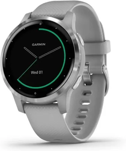 Garmin Vivoactive 4s - 40 mm graue Smartwatch - Wasserdichte Smartwatch bis 5 ATM mit Garmin Chroma Display, optimierter Schlafanalyse und bis zu 7 Tagen Akkulaufzeit. Ideal für Sportler und Technikliebhaber.