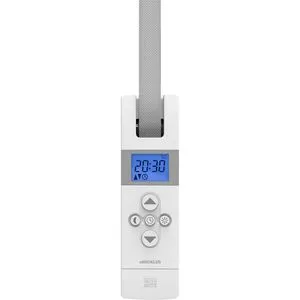 WIR-Elektronik Gurtwickler eW420 Comfort - Akkubetriebener Unterputz-Gurtwickler mit 5,5kg Zugkraft, ideal für Kunststoff- und Alu-Rollläden. Inklusive Ladegerät für wochenlangen Betrieb und dimmbarem LC-Display für komfortable Bedienung.