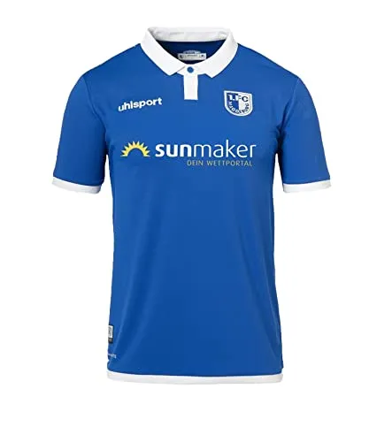 uhlsport Herren Trikot FCM 19/20 KA Home Trikot, azurblau/Weiß, XXL, 1003385011130